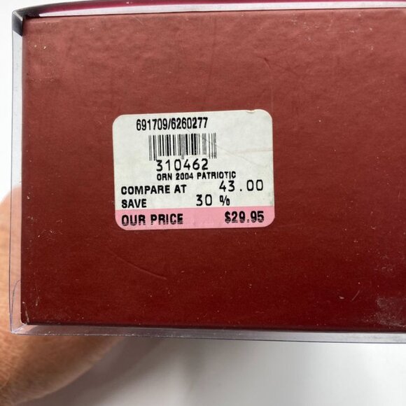 Vintage Lenox Patriotic Christmas Ornament NEW 4th of July Independence Day 2004 - Picture 5 of 8